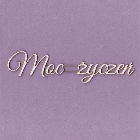 Tekturka Crafty Moly Napis G1 - Moz Życzeń